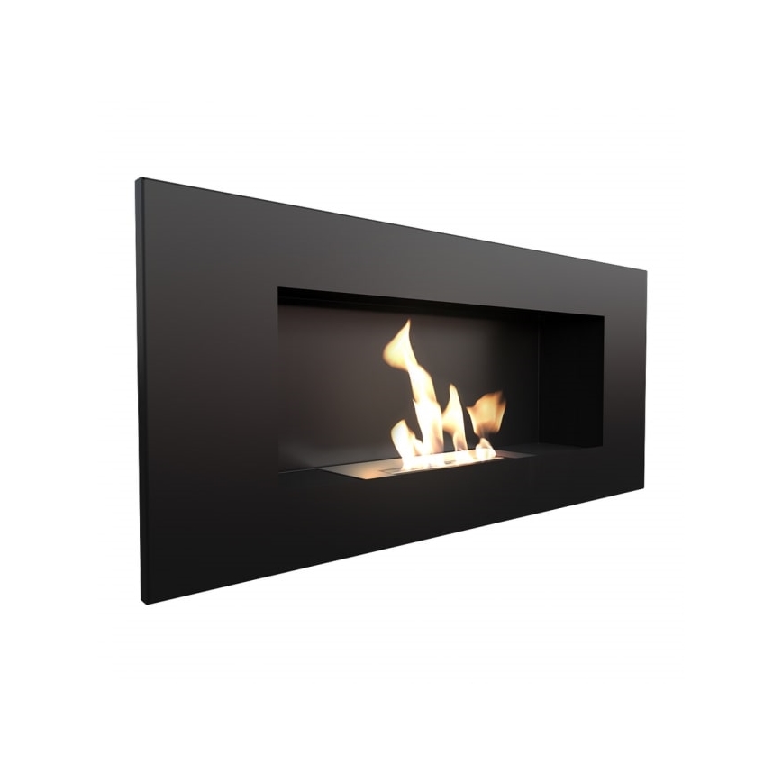 Kratki - Inbouw BIO-open haard 40x90 cm 2kW zwart