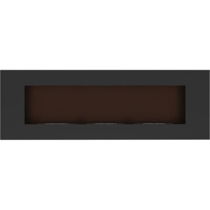 Kratki - Cheminée encastrée BIO 40x120 cm 3x1,1kW noir