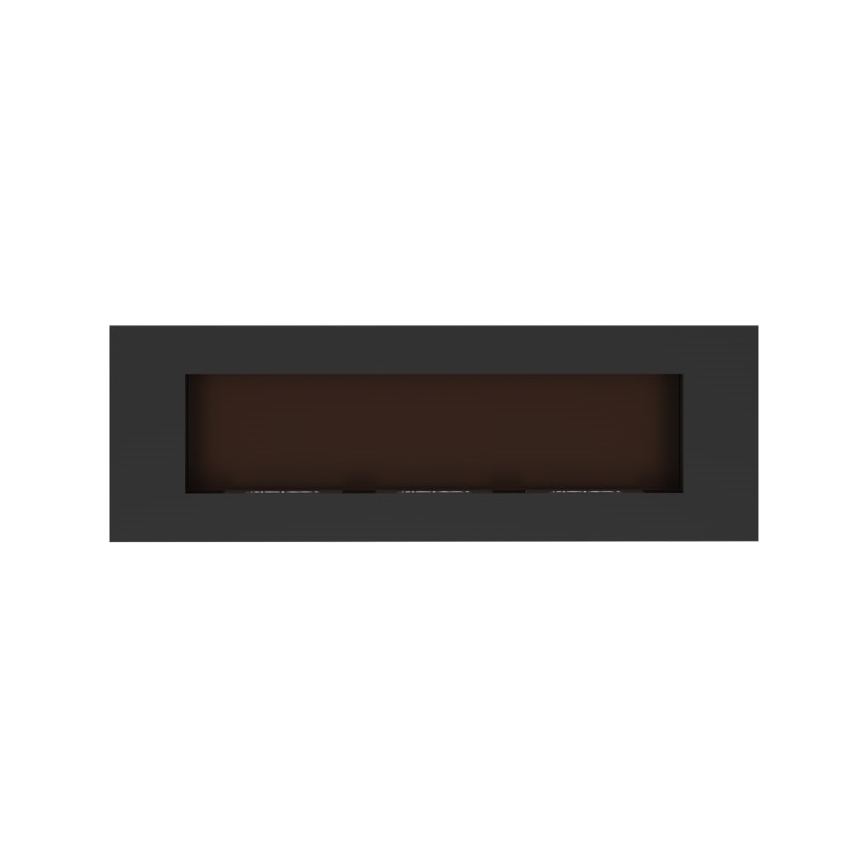 Kratki - Cheminée encastrée BIO 40x120 cm 3x1,1kW noir