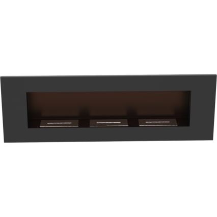 Kratki - Cheminée encastrée BIO 40x120 cm 3x1,1kW noir