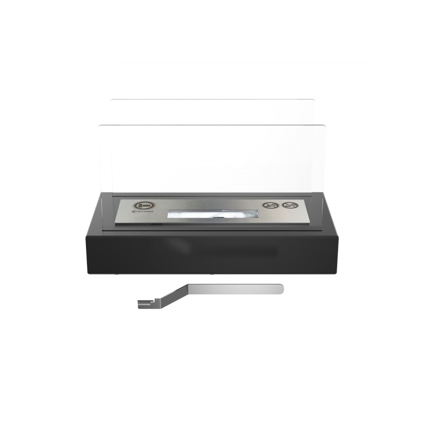 Kratki - BIO-open haard 21,8x35,4 cm 1kW zwart