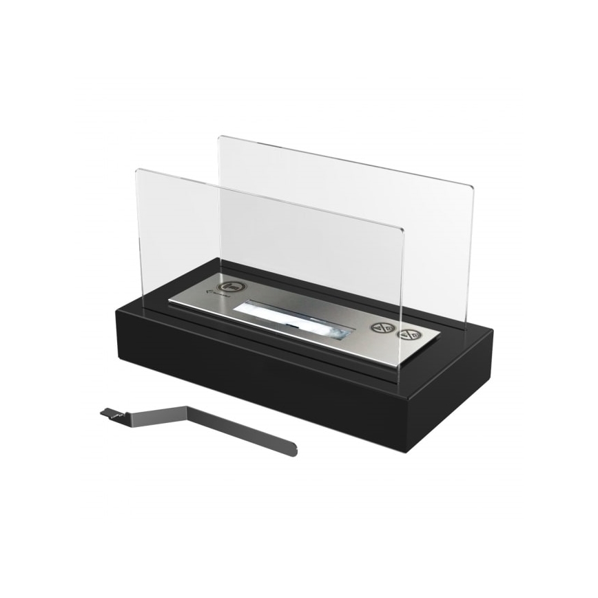 Kratki - BIO-open haard 21,8x35,4 cm 1kW zwart