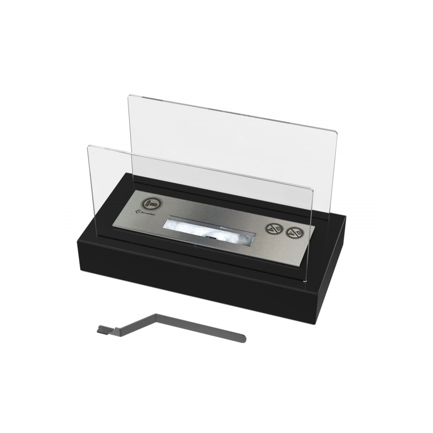 Kratki - BIO-open haard 21,8x35,4 cm 1kW zwart