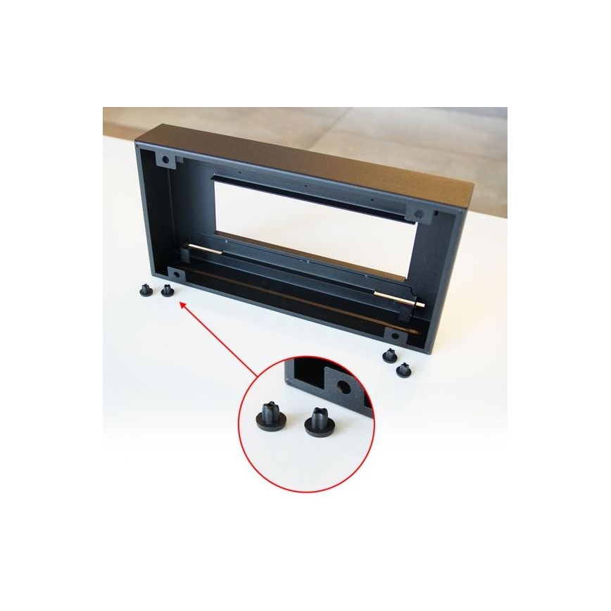 Kratki - BIO-open haard 21,8x35,4 cm 1kW zwart