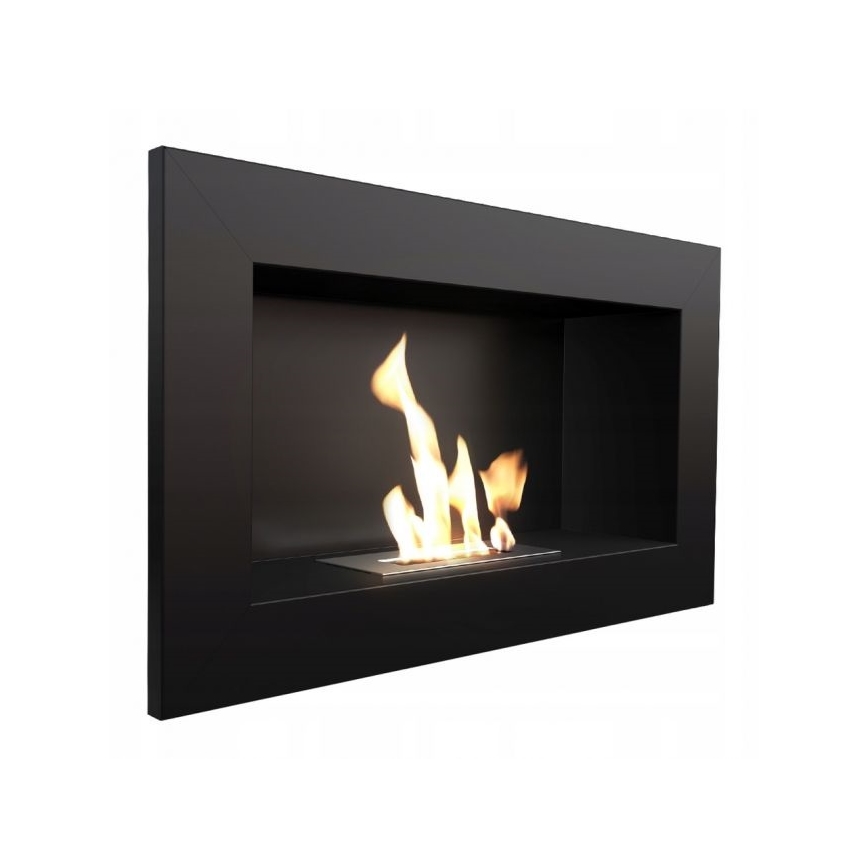 Kratki - Inbouw BIO-open haard 37,4x64,8 cm 1kW zwart