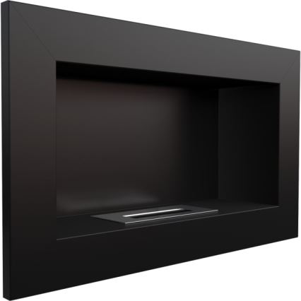 Kratki - Inbouw BIO-open haard 37,4x64,8 cm 1kW zwart