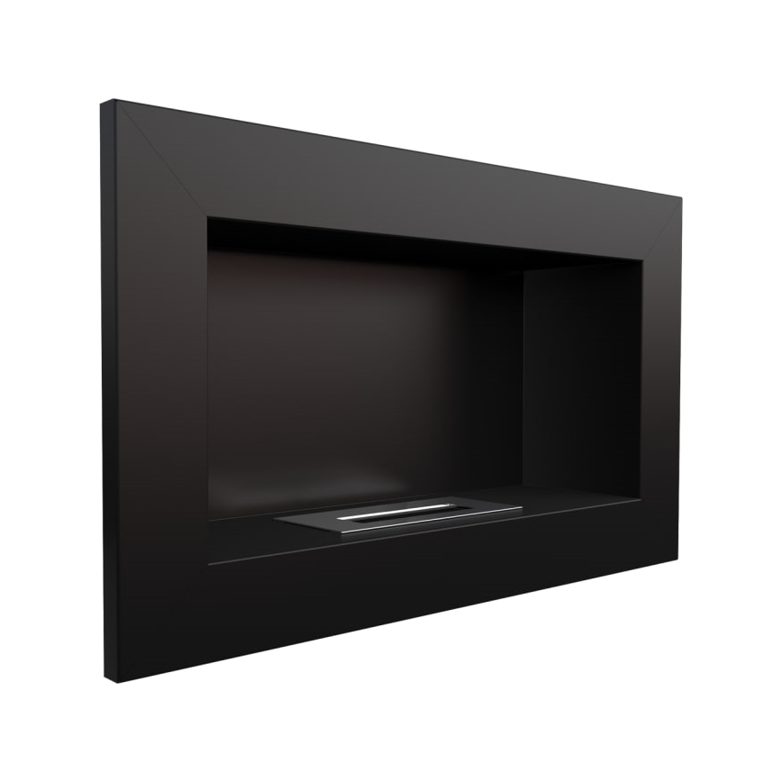 Kratki - Inbouw BIO-open haard 37,4x64,8 cm 1kW zwart