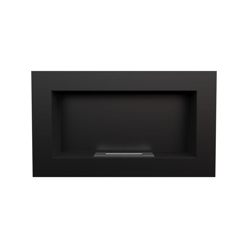 Kratki - Inbouw BIO-open haard 37,4x64,8 cm 1kW zwart