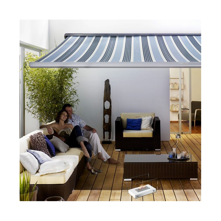 Kratki - BIO-open haard 25,2x39cm 1kW wit