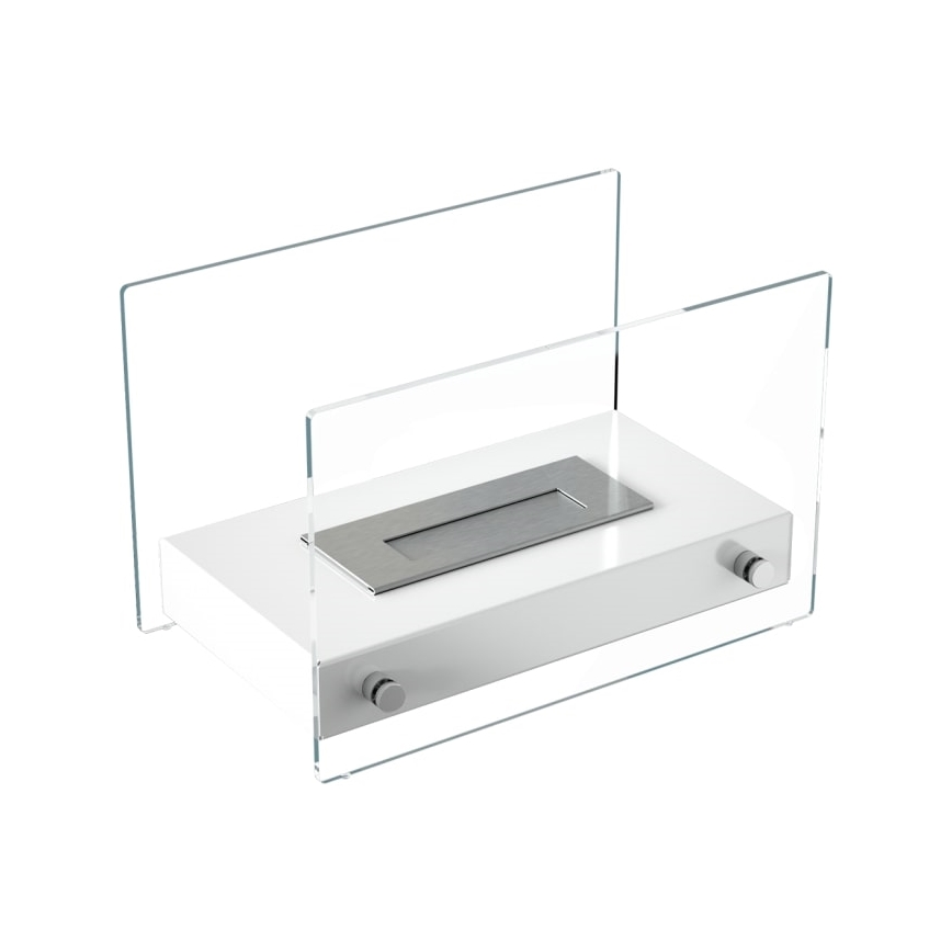 Kratki - BIO-open haard 25,2x39cm 1kW wit