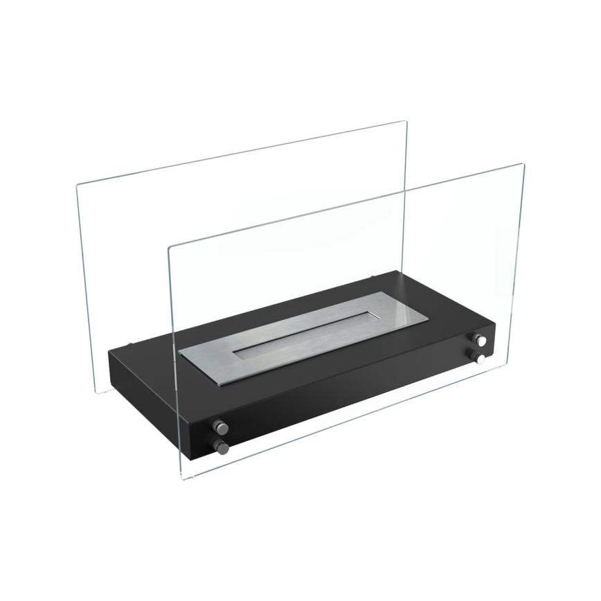 Kratki - BIO-open haard 40,2x70 cm 2kW zwart
