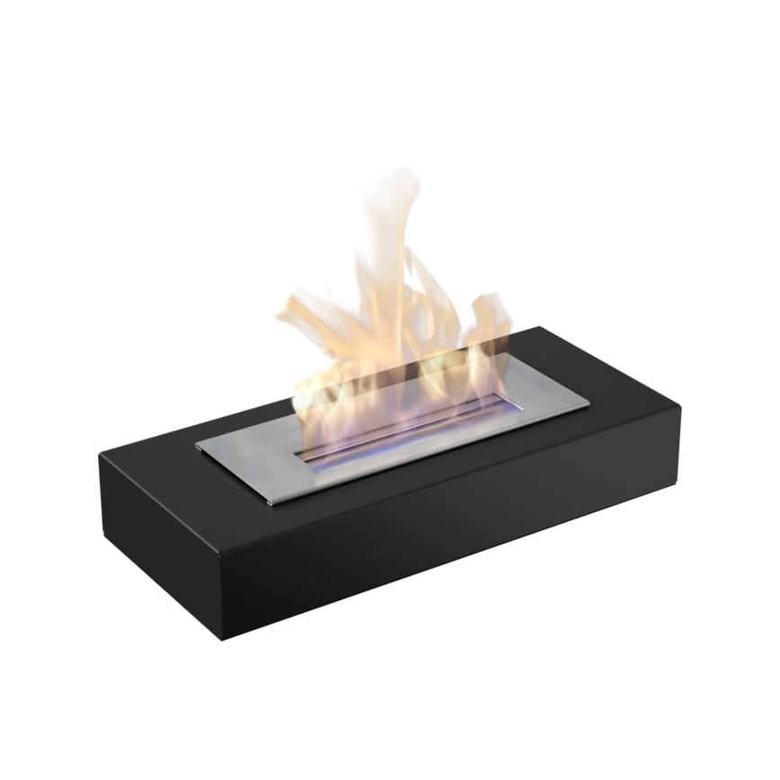 Kratki - BIO-open haard 8,5x49 cm 2,5kW zwart