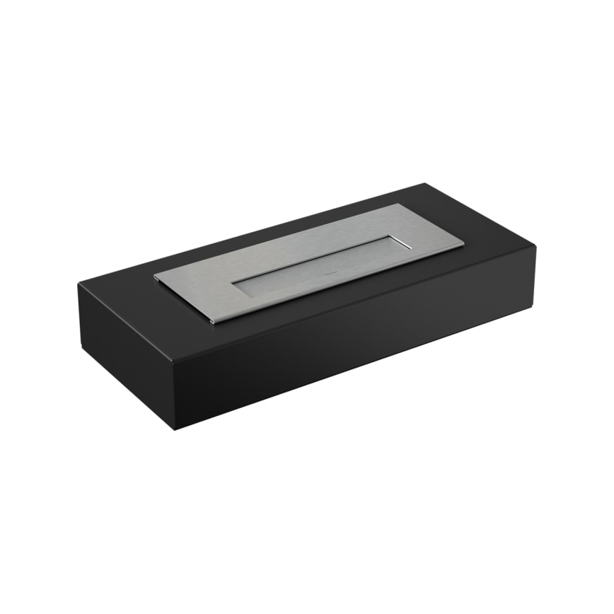 Kratki - BIO-open haard 8,5x49 cm 2,5kW zwart