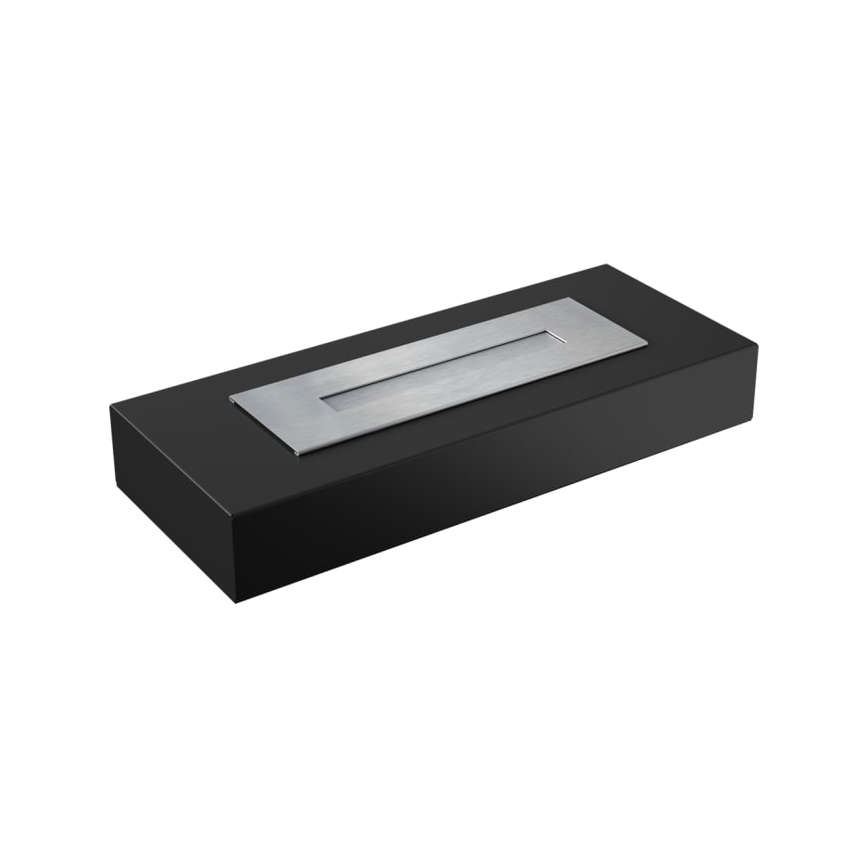 Kratki - Cheminée BIO 10x67 cm 3kW noir