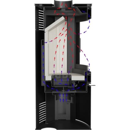 Kratki - Cheminée en acier 10kW 150mm