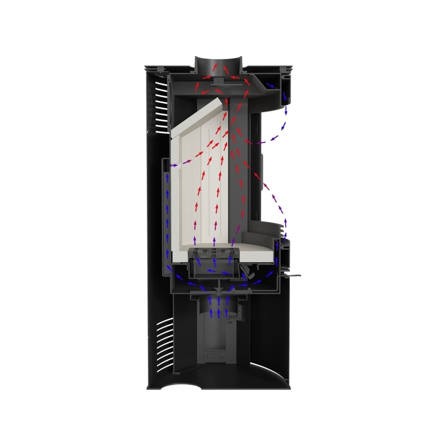Kratki - Cheminée en acier 10kW 150mm