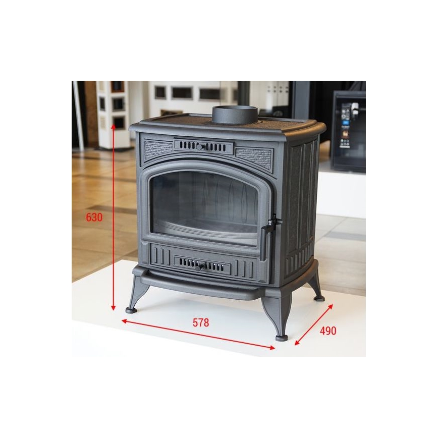 Kratki - Cheminée en fonte 8kW 150mm