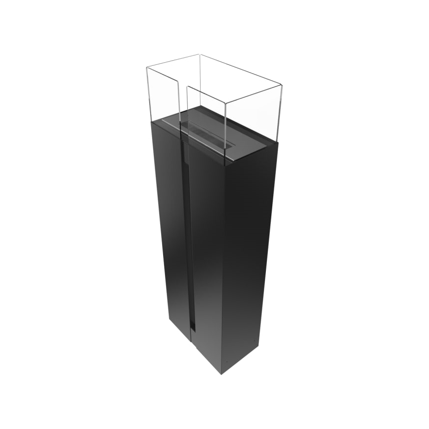 Kratki - Cheminée BIO 113,6x35,9 cm 2kW noir