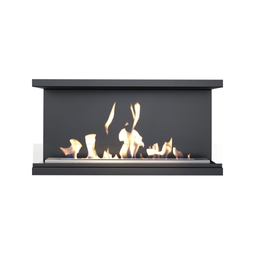 Kratki - Cheminée encastrée BIO 50x100 cm 3,5 kW noir