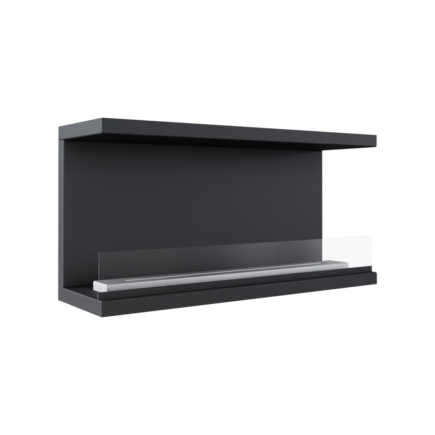 Kratki - Cheminée encastrée BIO 50x100 cm 3,5 kW noir