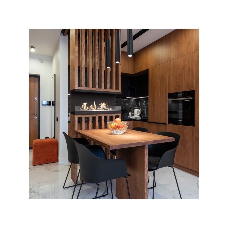 Kratki - Inbouw bio-ethanol haard 50x100 cm 3,5 kW zwart