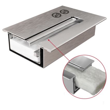 Kratki - Inbouw bio-ethanol haard 50x100 cm 3,5 kW zwart