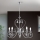 Kristallen hanglamp aan een ketting ALESSIA 5xE14/40W/230V glanzend chroom