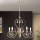 Kristallen hanglamp aan een ketting ALESSIA 5xE14/40W/230V goud