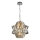 Kristallen hanglamp aan een ketting CROWN 4xE14/40W/230V glanzend chroom