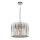 Kristallen hanglamp aan een ketting RITZ 7xE14/40W/230V glanzend chroom