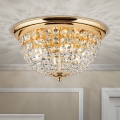 Kristallen plafondlamp PLAFOND 6xE27/40W/230V diameter 47 cm goud