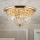 Kristallen plafondlamp PLAFOND 6xE27/40W/230V diameter 47 cm goud