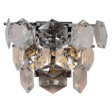 Kristallen wandlamp DIANA 2xE14/40W/230V chroom