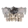 Kristallen wandlamp SELENA 2xE14/40W/230V glanzend chroom