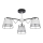 Krooluchter met vaste pendel 3xE27/60W/230V wit