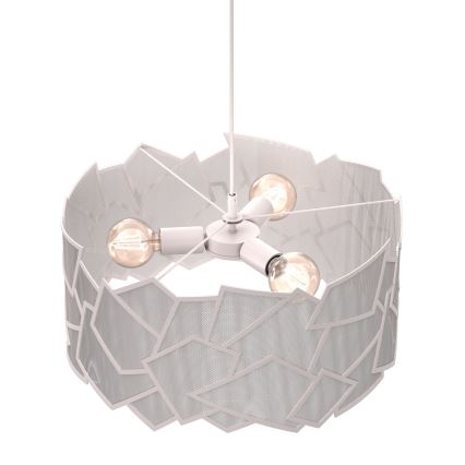 Kroonluchter aan kabel CAMO 3xE27/15W/230V beige