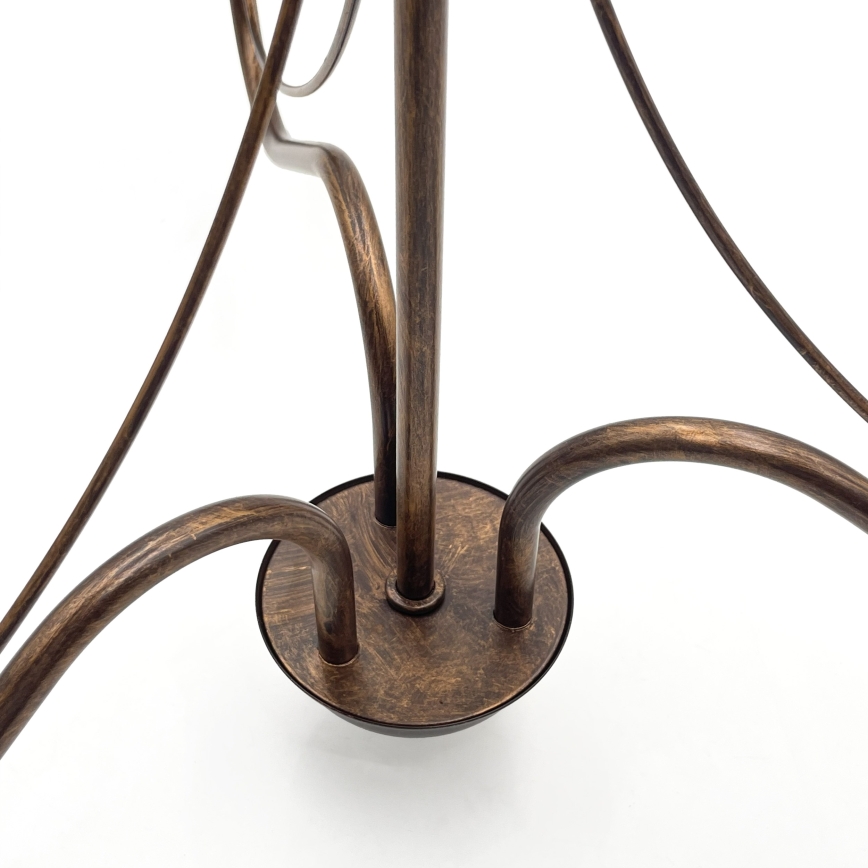 Kroonluchter aan ketting ANTON 3xE14/15W/230V bronskleurig