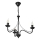 Kroonluchter aan ketting ANTON 3xE14/15W/230V zwart