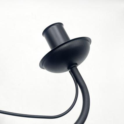 Kroonluchter aan ketting ANTON 3xE14/15W/230V zwart