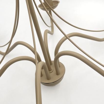 Kroonluchter aan ketting ANTON 6xE14/60W/230V beige
