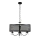 Kroonluchter aan ketting BRESSO 4xE14/12W/230V zwart