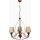 Kroonluchter aan ketting CLASSIC 3xE14/40W/230V brons/beige