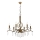 Kroonluchter aan ketting CLASSIC 6xE14/40W/230V bronskleurig