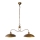 Kroonluchter aan ketting ELZA 2x E27 / 60W / 230V