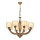 Kroonluchter aan ketting LAHORE 8xE27/40W/230V bronskleurig