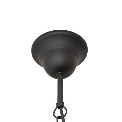 Kroonluchter aan ketting MALBO 8xE14/10W/230V, zwart