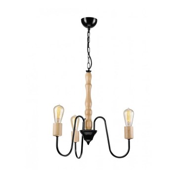Kroonluchter aan ketting NORAH 3xE27/60W/230V