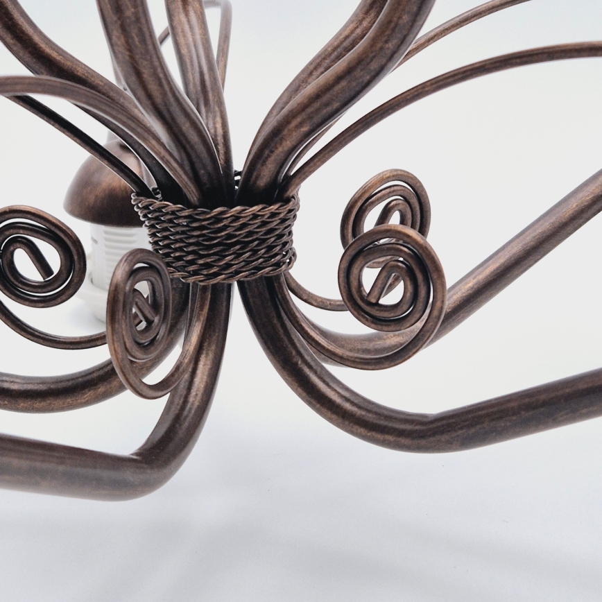 Kroonluchter aan ketting RETRO II 5xE27/60W/230V brons patina