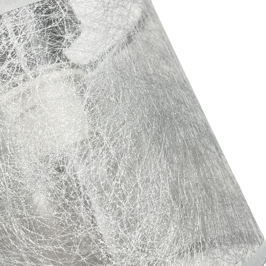 Kroonluchter aan ketting ROSA 3xE27/60W/230V zwart/grijs