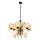 Kroonluchter aan ketting VARANA 6xE27/40W/230V zwart/goud